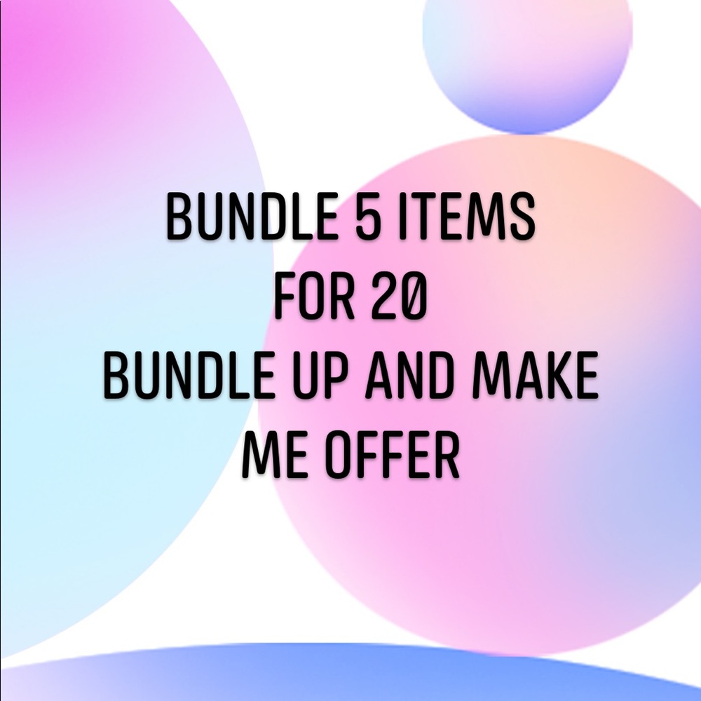 Bundle 5 items for 20$